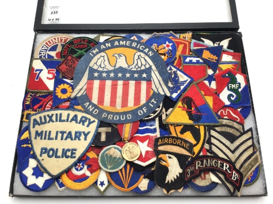 Collection of Approx. 105 Various Military Patches