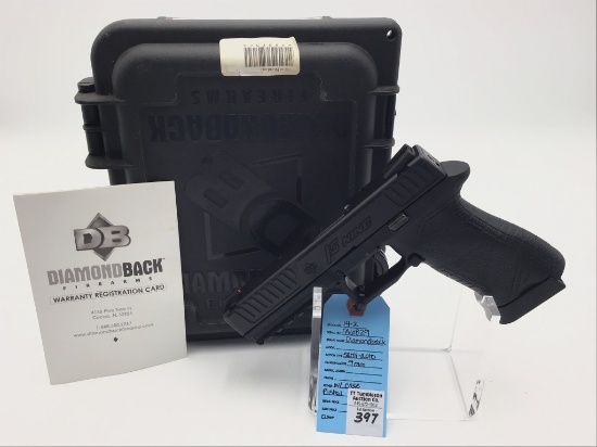 Diamondback 9MM Semi Auto Pistol-NIB