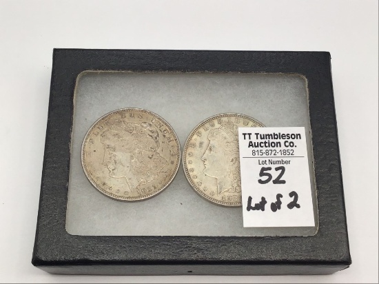 Lot of 2-1921  Morgan Silver Dollars