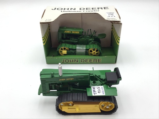 Lot of 2-1/16 Scale John Deere Crawlers Including