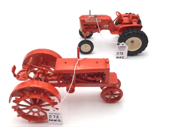 Lot of 2-1/16 Scale Allis Chalmers Toy Tractors