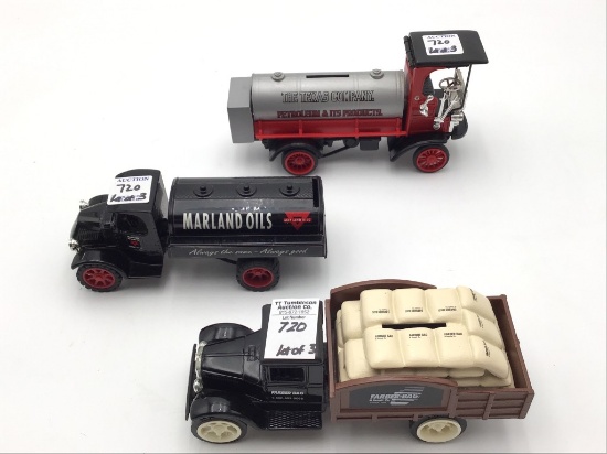 Lot of 3 Adv. Truck Banks Including