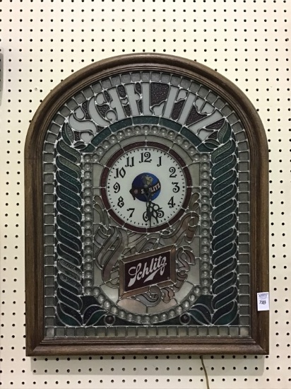 Wall Hanging Lighted Schlitz Beer Sign w/