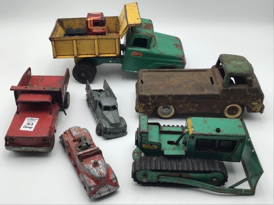 Group of Well Used Toys Including Tonka
