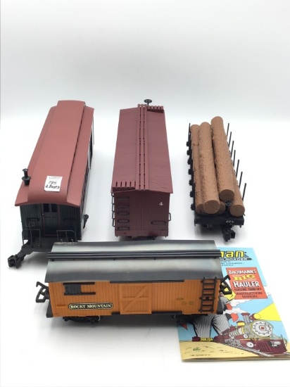 Lg. Group of Bachmann G Scale Train Cars