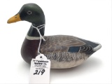 Miniature Mallard Drake Carved by John Vulcani