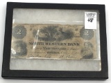 1861 Two Dollar Obsolete Bank Note From