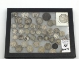 Lot of 47 Various Silver Coins Including
