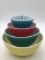 Vintage Pyrex Primary Colors Nesting Mixing Bowl