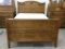 Antique Bed w/ Carving on Headboard