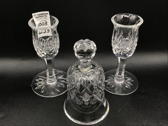 Lot of 3 Sm. Waterford Pieces Including