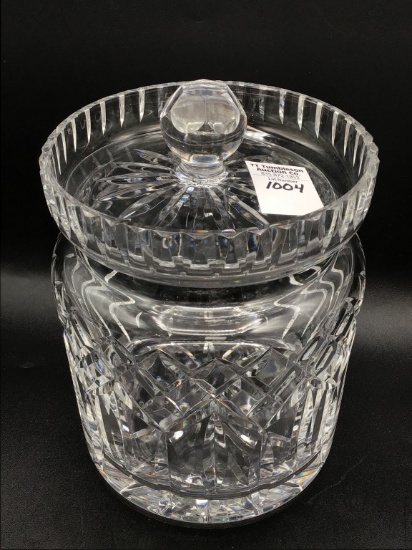 Waterford Biscuit Jar w/ Lid (7 Inches Tall X