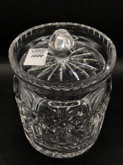 Waterford Biscuit Jar w Lid (7 Inches Tall X
