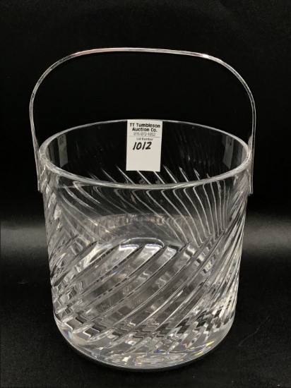 Signed Atlantis Glass Ice Bucket