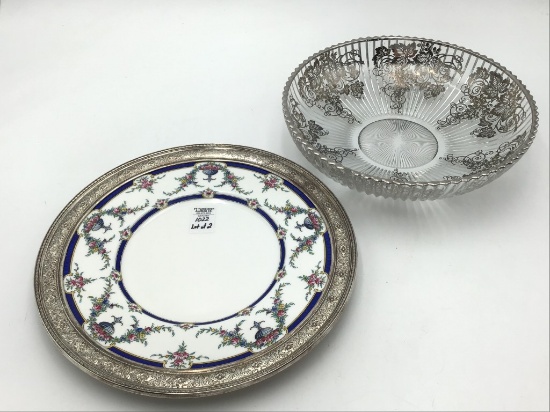 Lot of 2 Including Sterling Silver Rim Royal