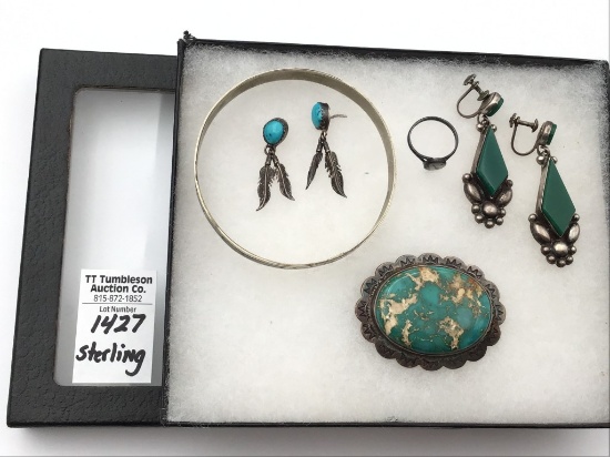 Sm. Collection of Ladies Sterling Silver Jewelry
