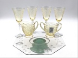 Lot of 7 Glassware Pieces Including 4 Fostoria