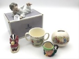 Lot of 5 Including Lladro Angel Laying Down
