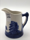 Blue & White Sleepyeye Pitcher (5 Inches