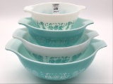 Vintage Pyrex Amish/Butterprint Turquoise and