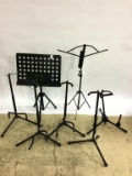 Group of Mostly Musical Instrument Stands, and Two