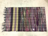 Lg. Vintage Rag Rug-approx. 8 Ft X 2 Ft 3 inches