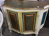 Painted Two Door Cabinet (34 Inches Tall X
