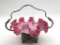 Victorian Brides Basket w/ Silver Palte Holder