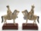 Pair of Very Nice Carved Chinese Ivory Warriors