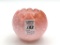 Vasa Murrhina Rosebowl-White & Peach Color