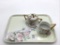 Lot of 3 Including Bavaria Hand Painted Pink