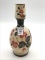 Bristol Glass Hand Painted Floral Design Vase
