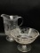 Lot of 2 Early American Pattern Glass Pieces