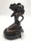 Bronze Art Deco Statue-Lady Dancer Kneeling