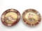 Lot of 2 Victorian Angel Cherub Design Plates