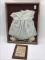 Framed Child's Christening Dress & Sm.