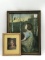 Lot of 2 Framed Prints Including Girl w/