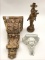 Lot of 3 Including Metal Cupid Design 14 1/2 Inch