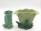Lot of 2 Including McCoy Vase (8 1/2 In Tall)