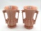 Pair of Matching McCoy Dbl Handled Vases