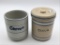 Lot of 2 Including Stoneware Blue & White Banded