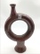Unusual Redware Shoulder Jug (18 Inches Tall