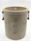 6 Gal Stoneware Crock Front Marked Redwing