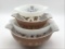 Vintage Pyrex Set of 4 Cinderella Mixing Bowls