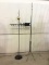 Lot of 2 Lightening Globe Stands Including