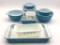 Lg. Set of Vintage Pyrex in Snowflake Garland