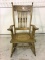 Wood Rocker w/ Cane Seat