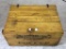 Adv. Wood Lift Top Box Marked John