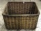 Very Lg. Unique Primitive Woven Wood Basket