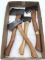 Lot of 4 Vintage Wood Handled Axes Including